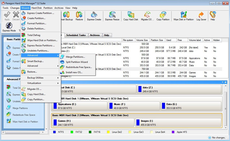 paragon hard disk manager 12 professional hours